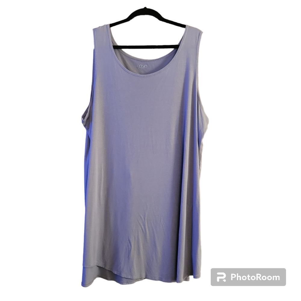 LOGO Gray Sleeveless Tank Top 3X